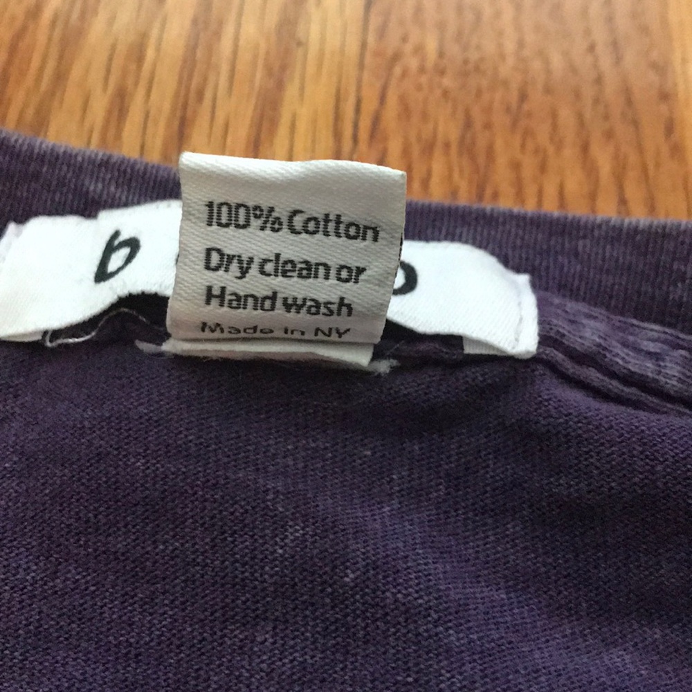 B wood purple tee shirt - Picture 4 of 5